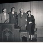 Left to right: Daniel Fuller and Billy Graham with Charles and Grace Fuller
